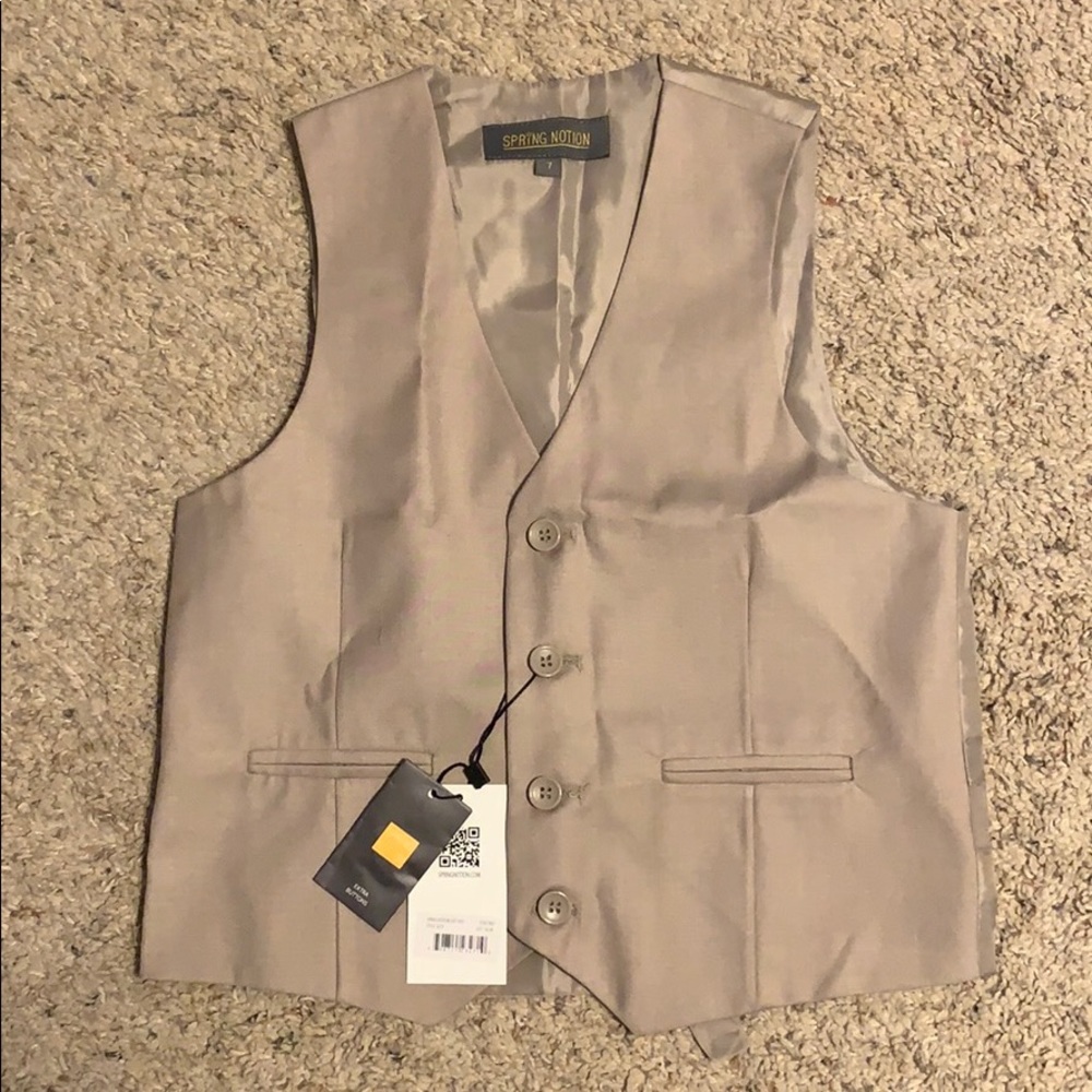 Little boys dress vest